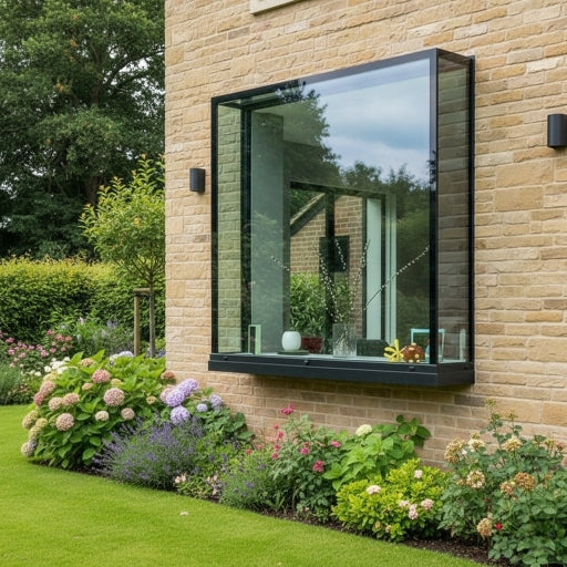 4 Sided Glass Oriel Window